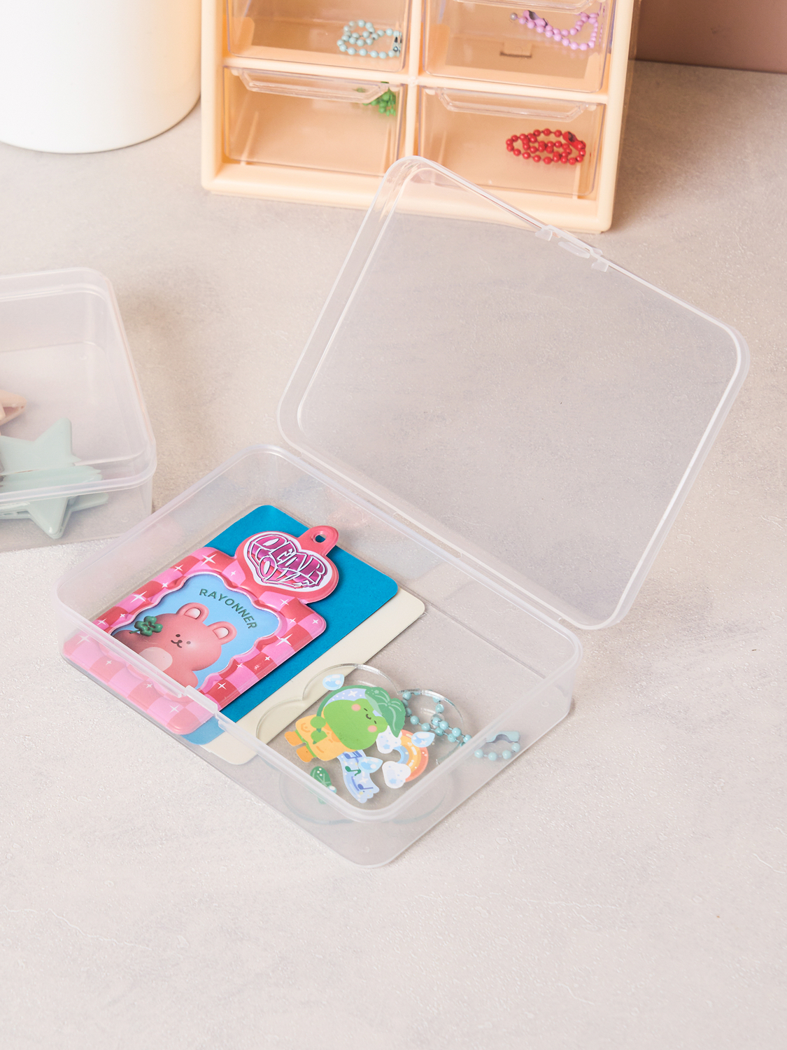 2 mini sticker storage cases