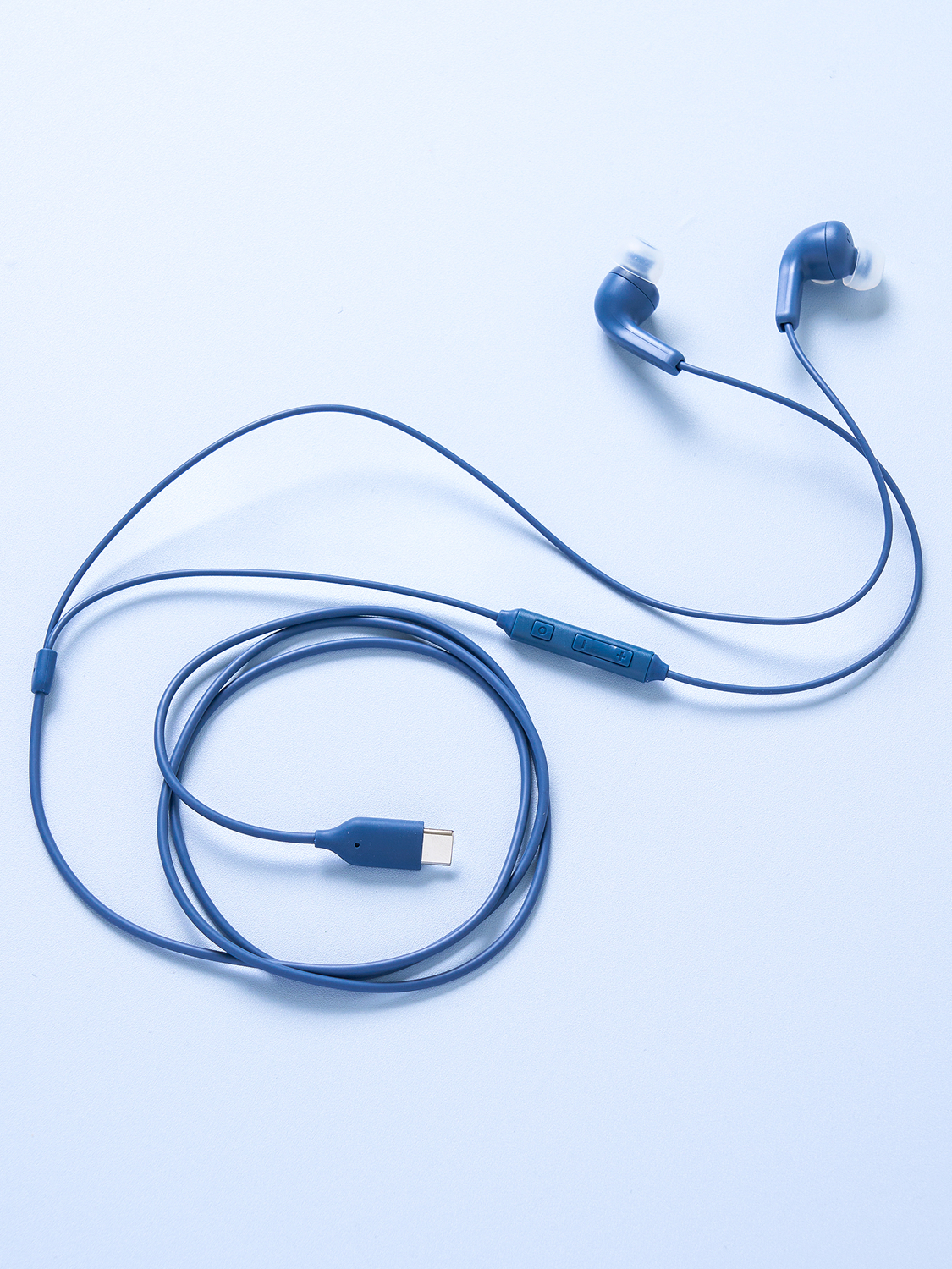 C type earphone in-ear blue