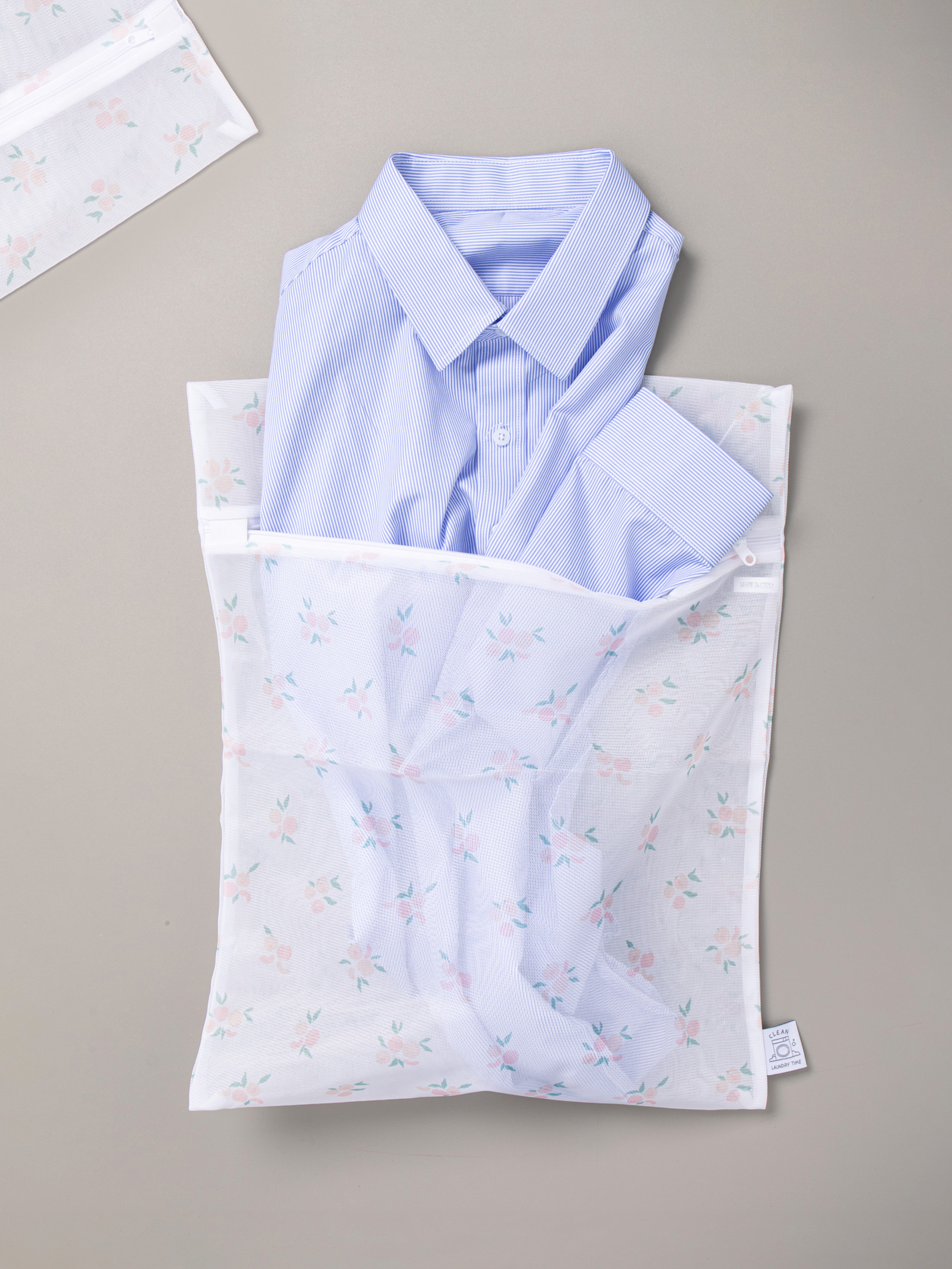 Peach pattern square fine laundry net 40