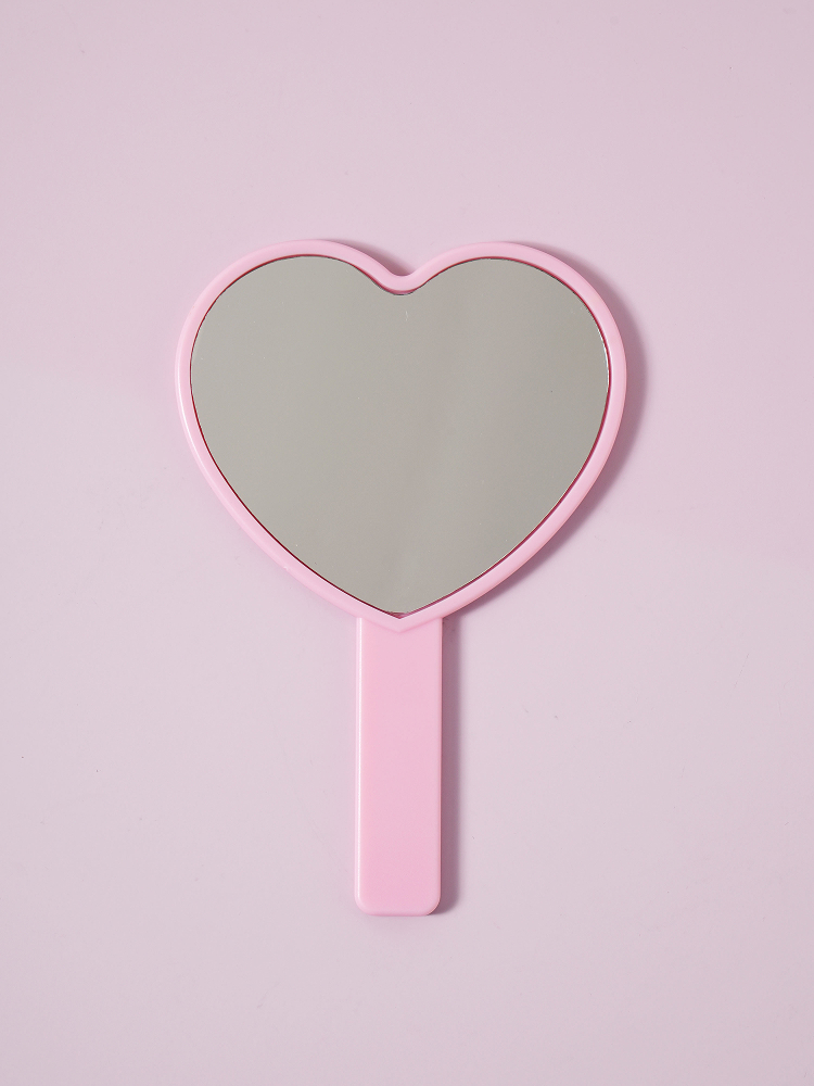 Lovely Heart Handle Mirror
