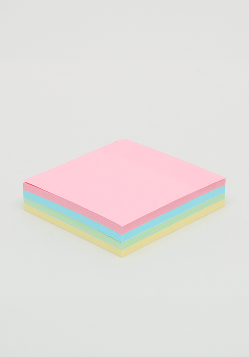 160 sheets of 75X75mm sticky notes in each color