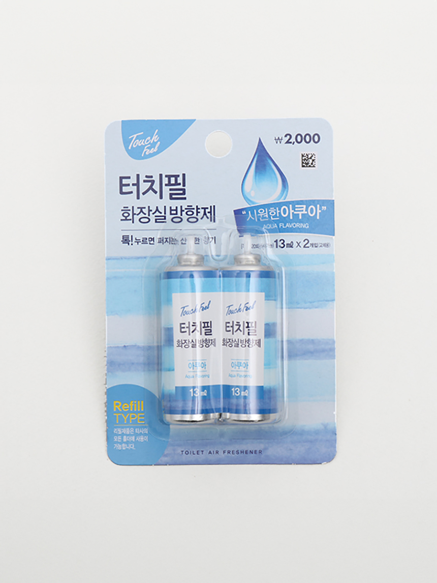 2 Touch Feel Refills (Aqua Flavor)