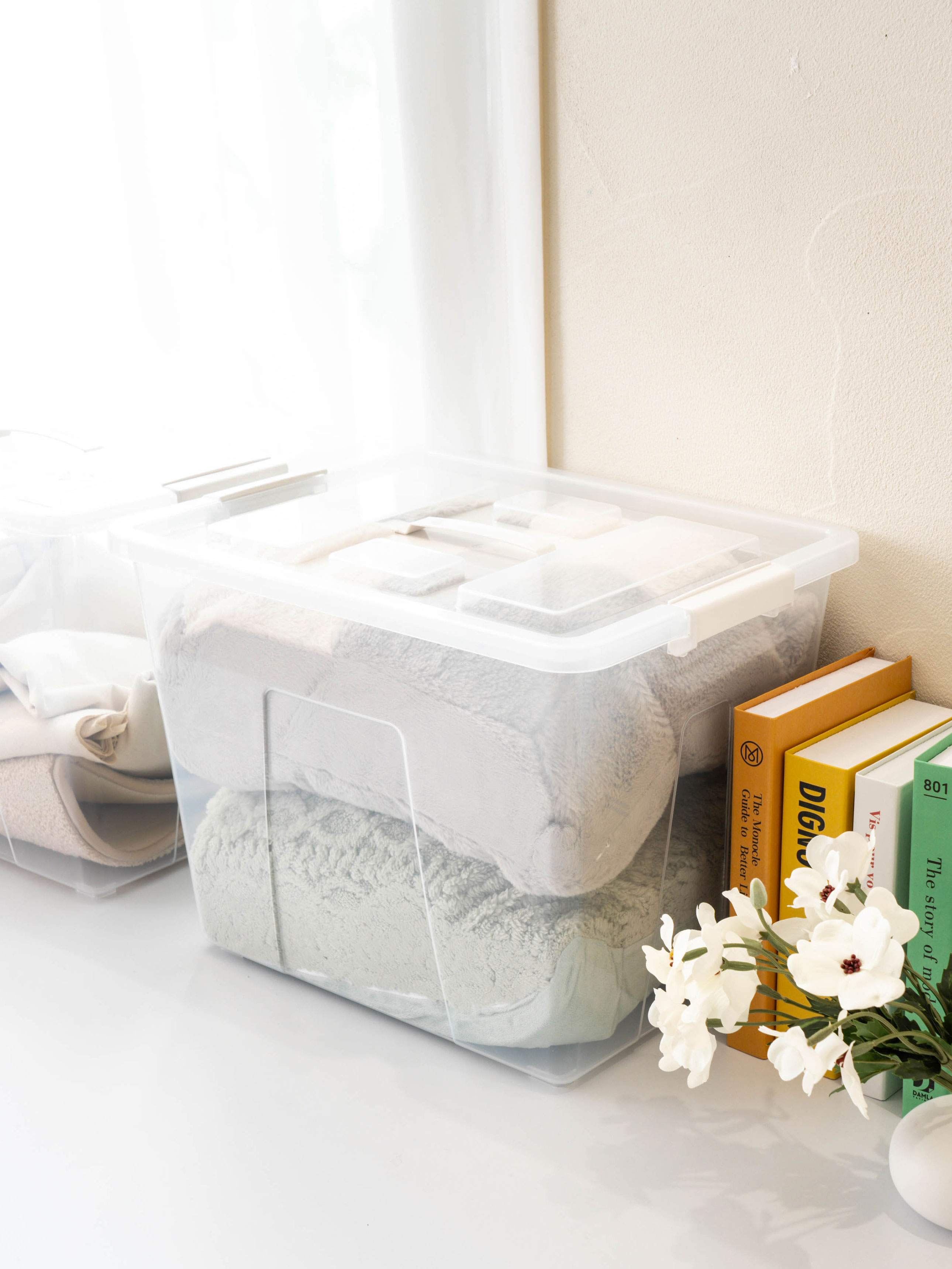 Clear living storage box 41