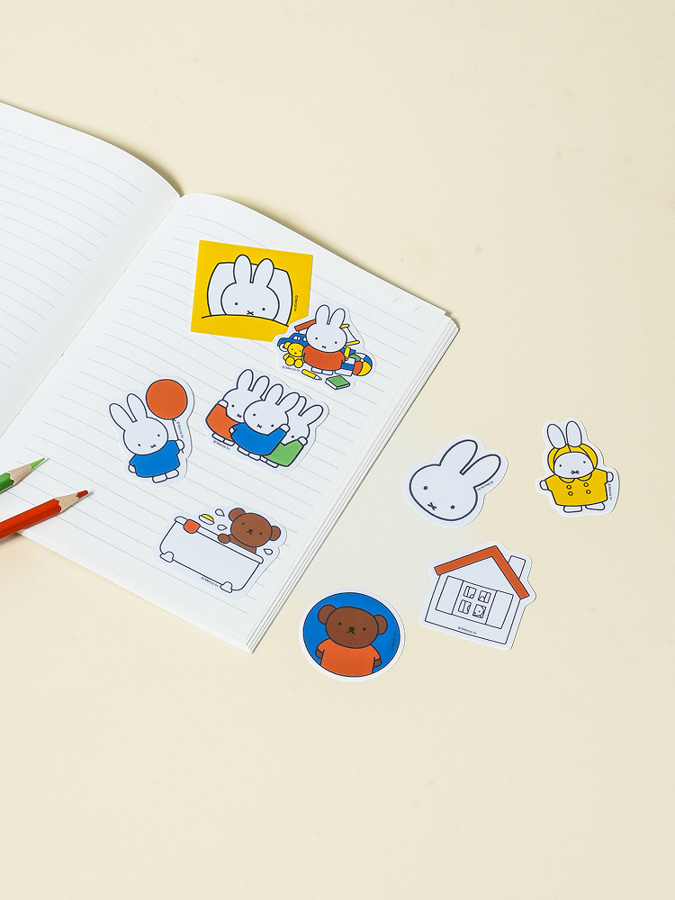 20 pieces of Miffy Vivid sculpture stickers