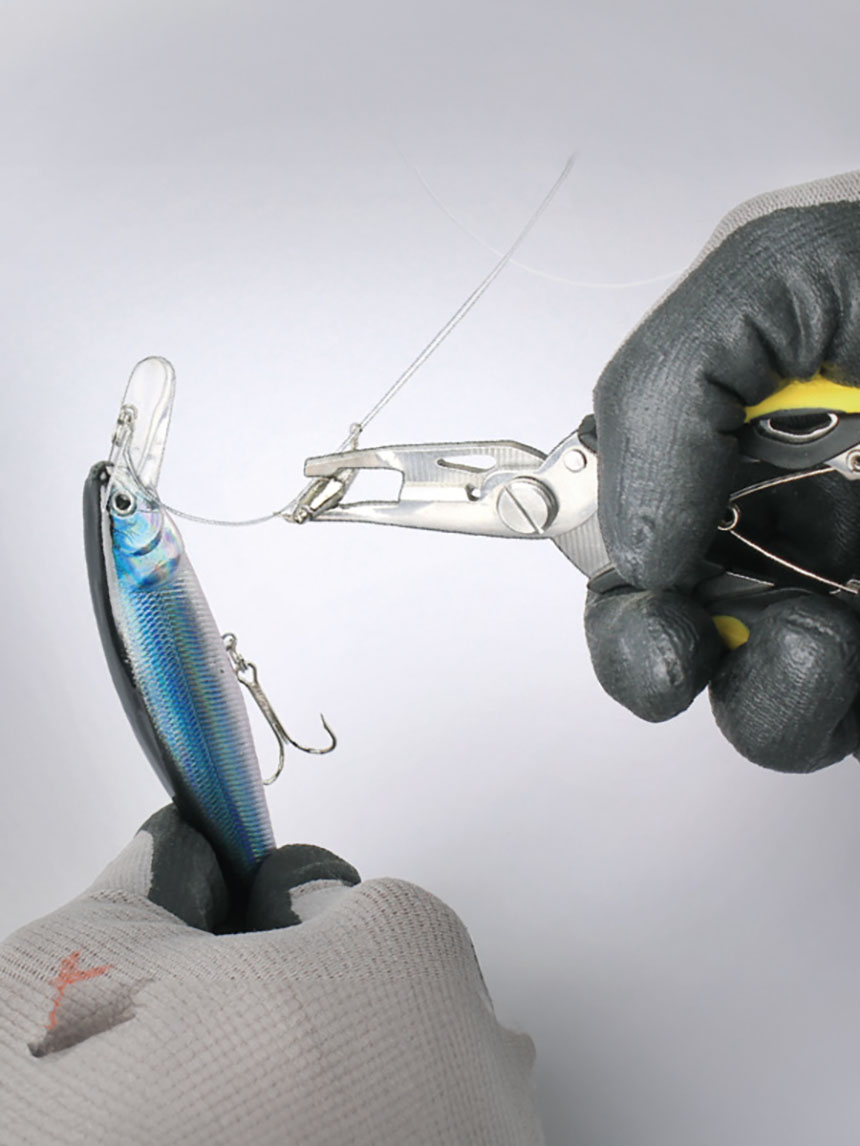 Non-slip grip fishing long nose small size