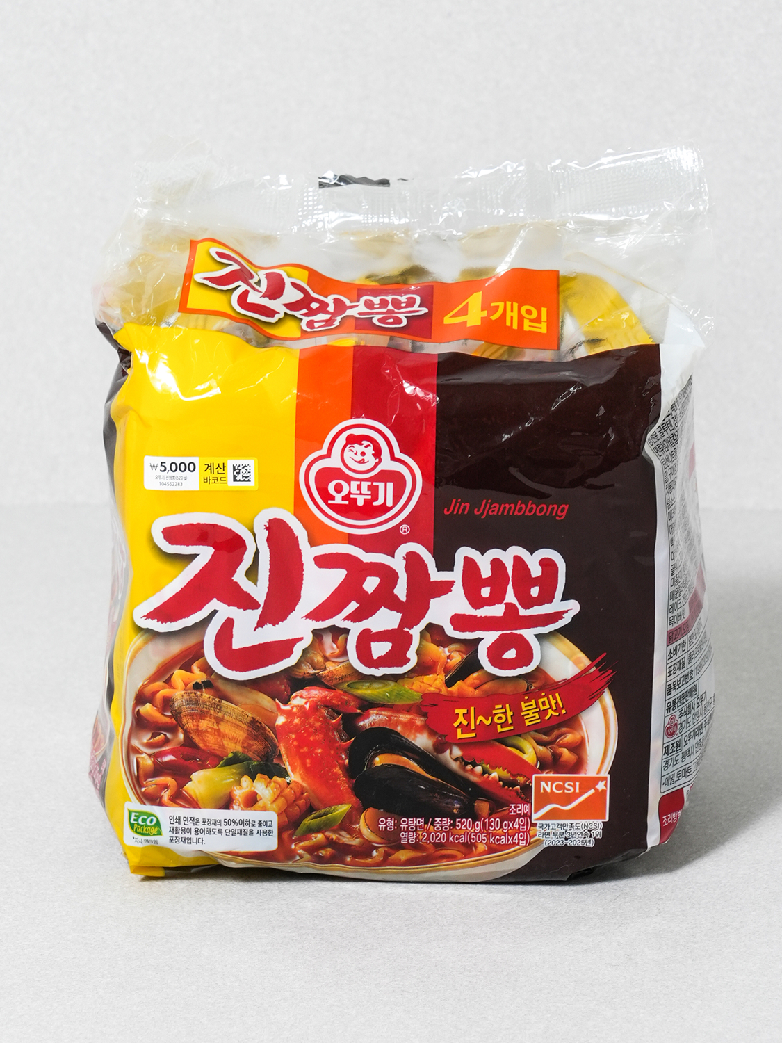 오뚜기 진짬뽕 130 g X 4개입