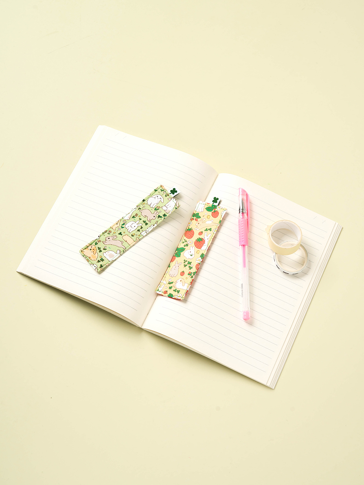 2 fabric bookmarks