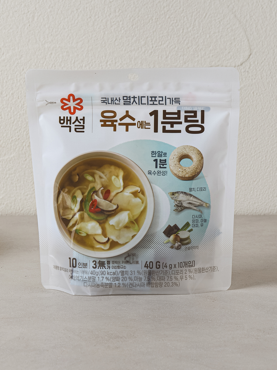 CJ Anchovy Depot Broth 1 minute ring (40 g, 4 g*10 pieces)