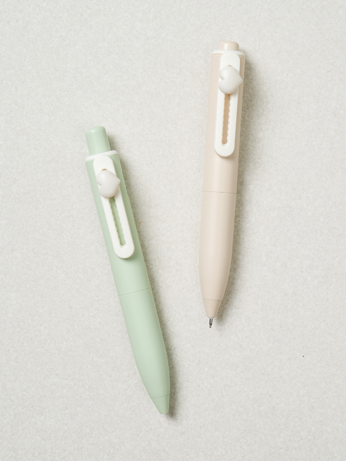 Small Workshop Mini Heart Decorated Gel Pen 2pcs