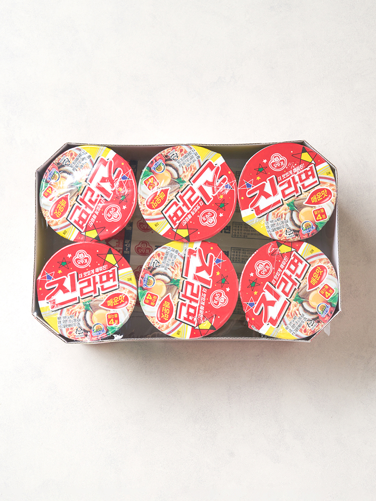 Ottogi Jin Ramyun Spicy Small Cups (6 packs)