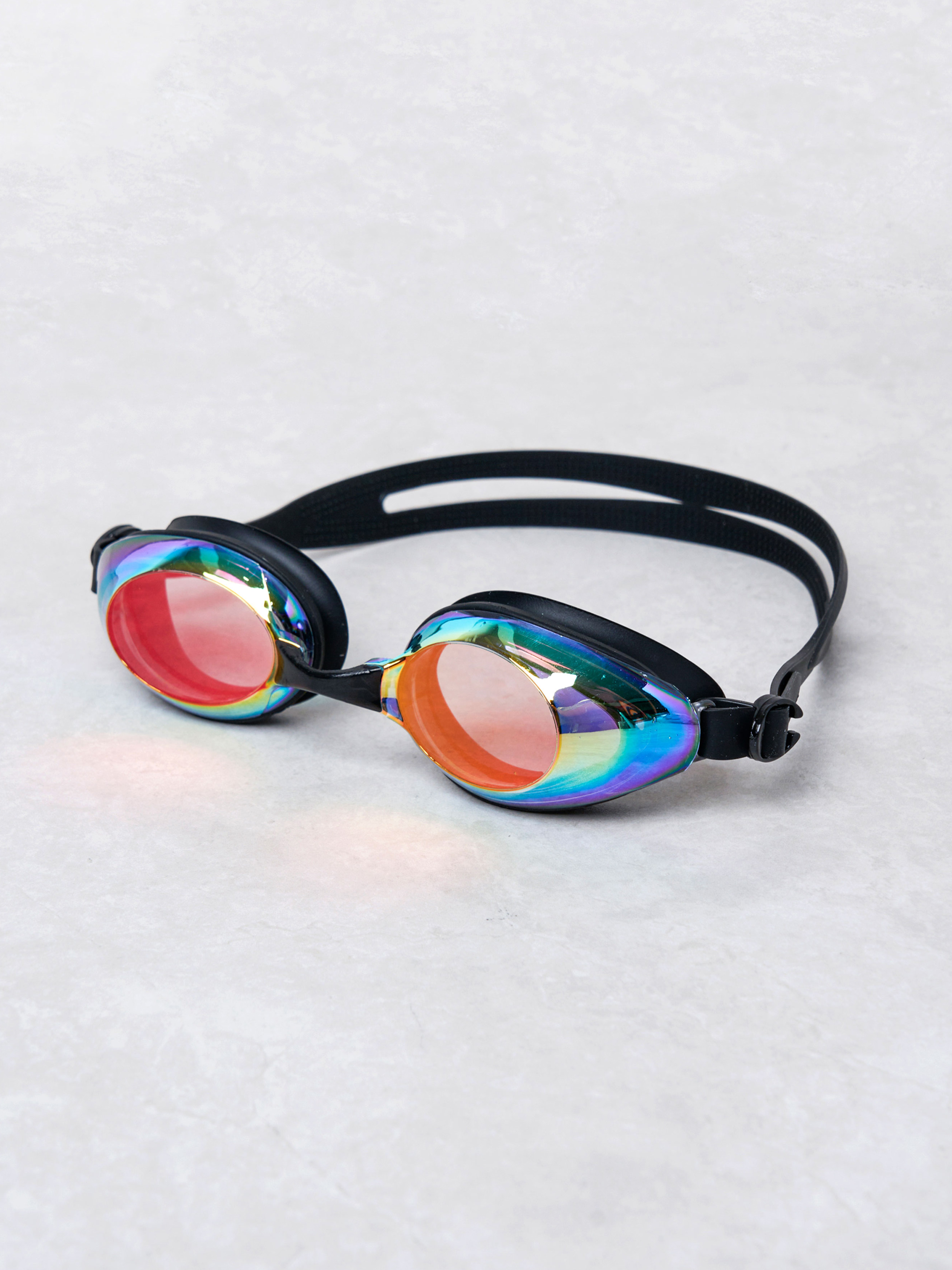Black mirror type water goggles M