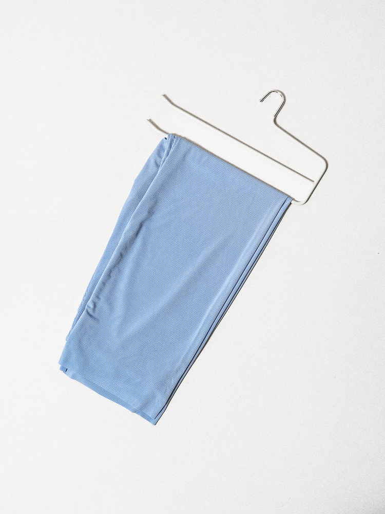 Non-slip coating 2-tier trouser hanger gray