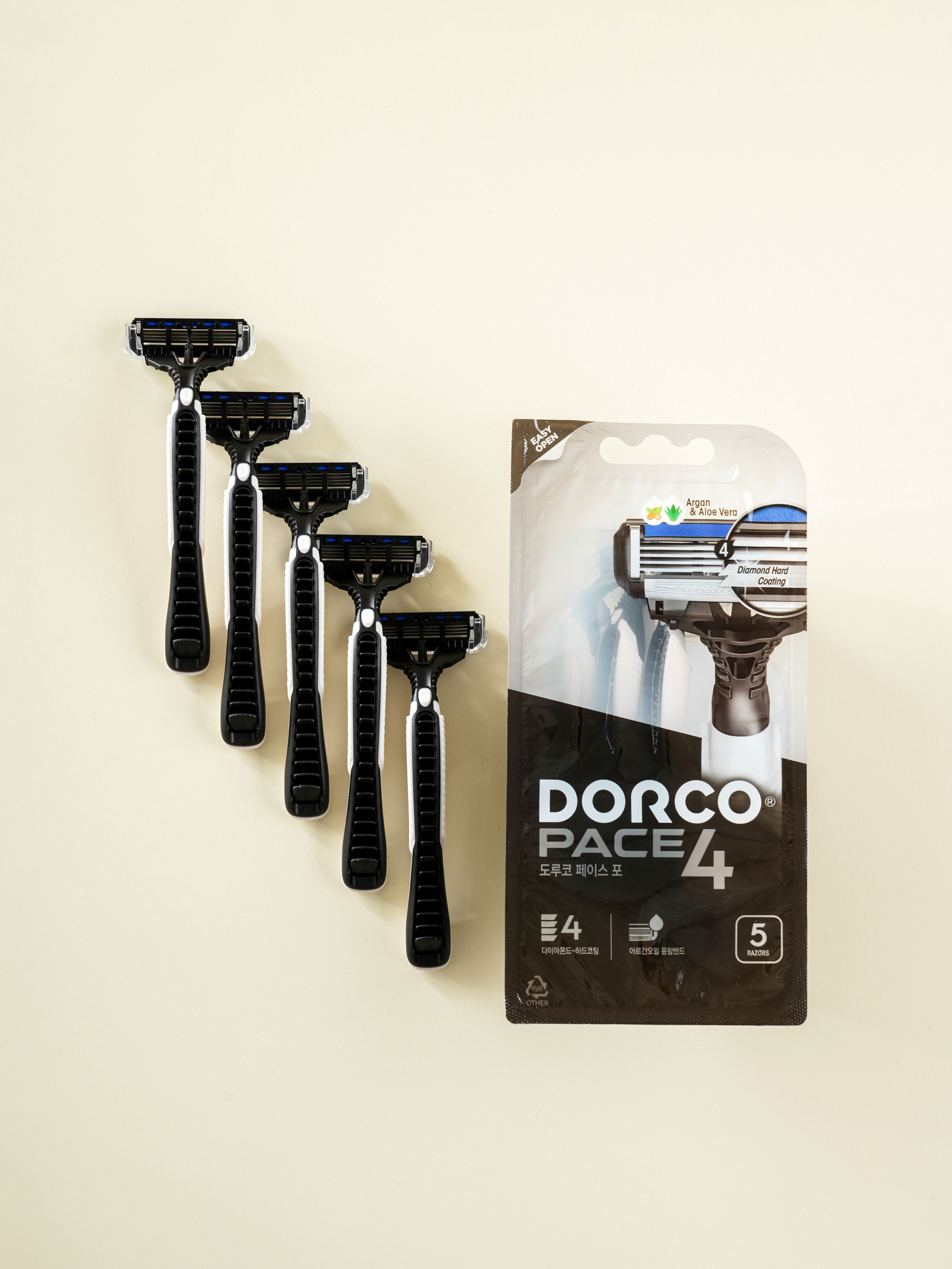 Dorco PACE4 4-blade razor 5P