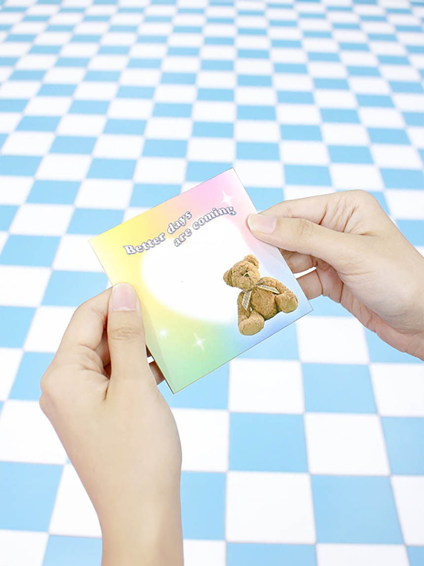 Teen folded card (4 pieces)