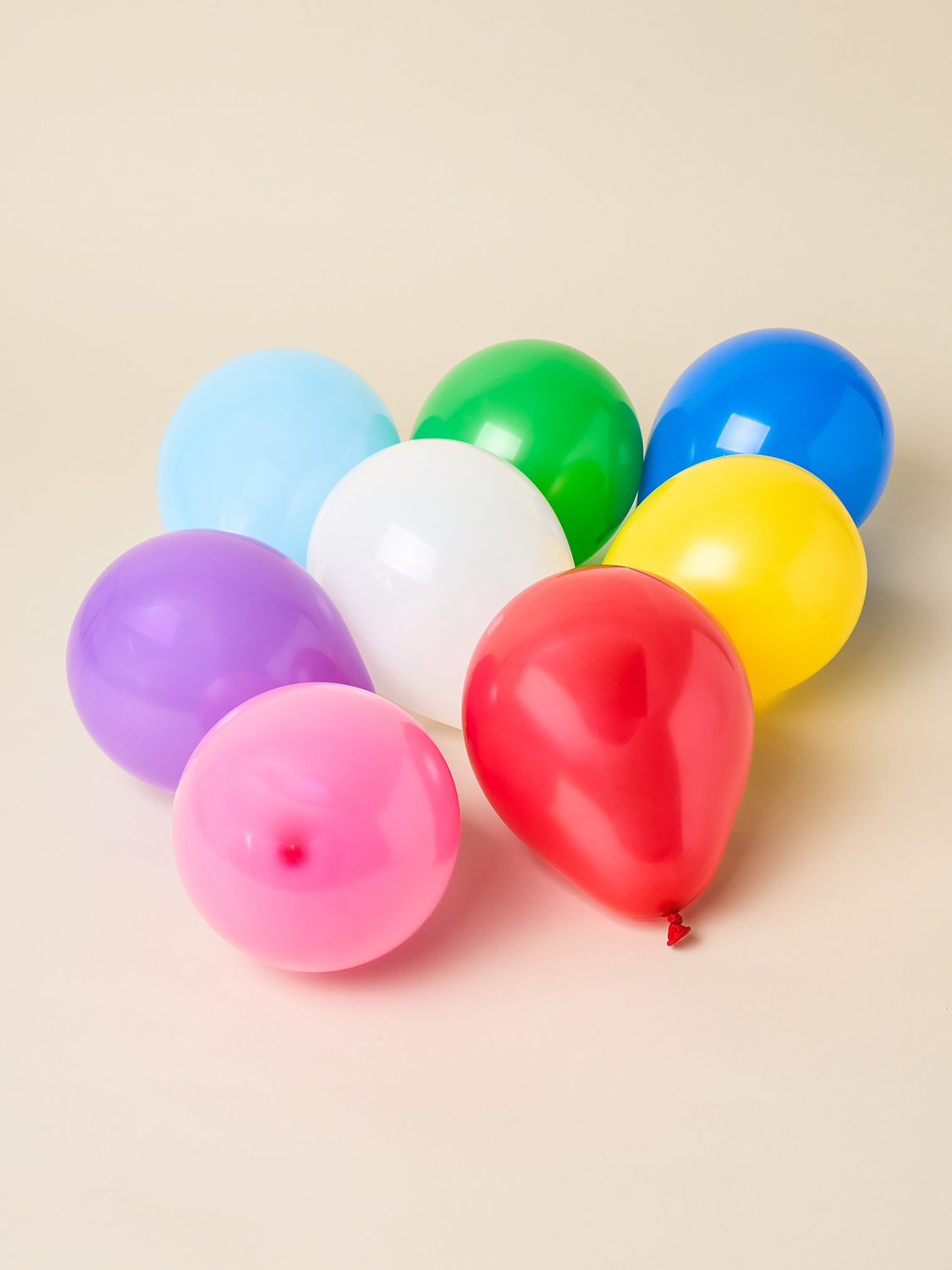 Party rubber balloons 13 cm, 25 pieces rainbow