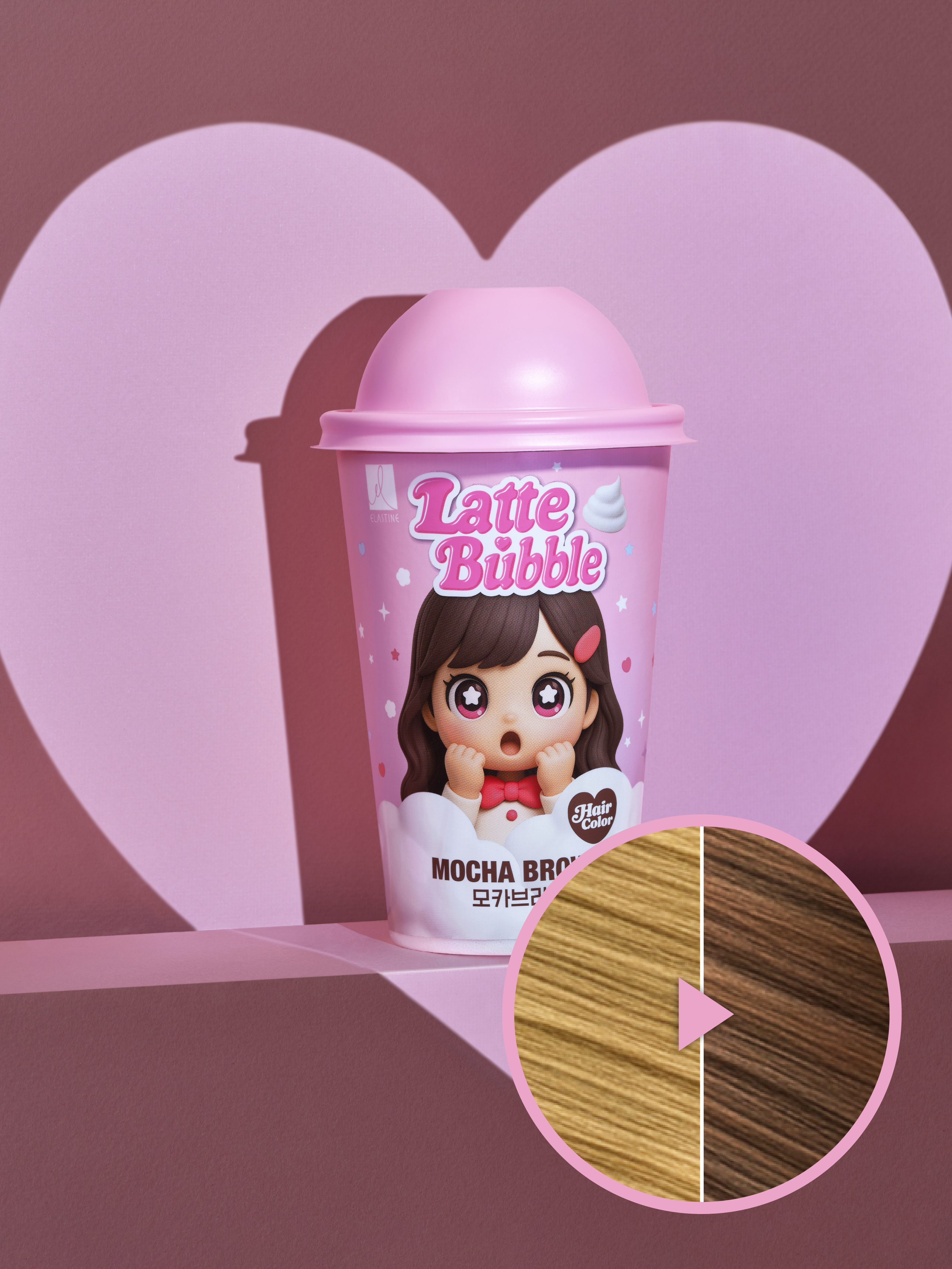 Elastane latte bubble dyeing mocha brown (LG Household & Health Care)