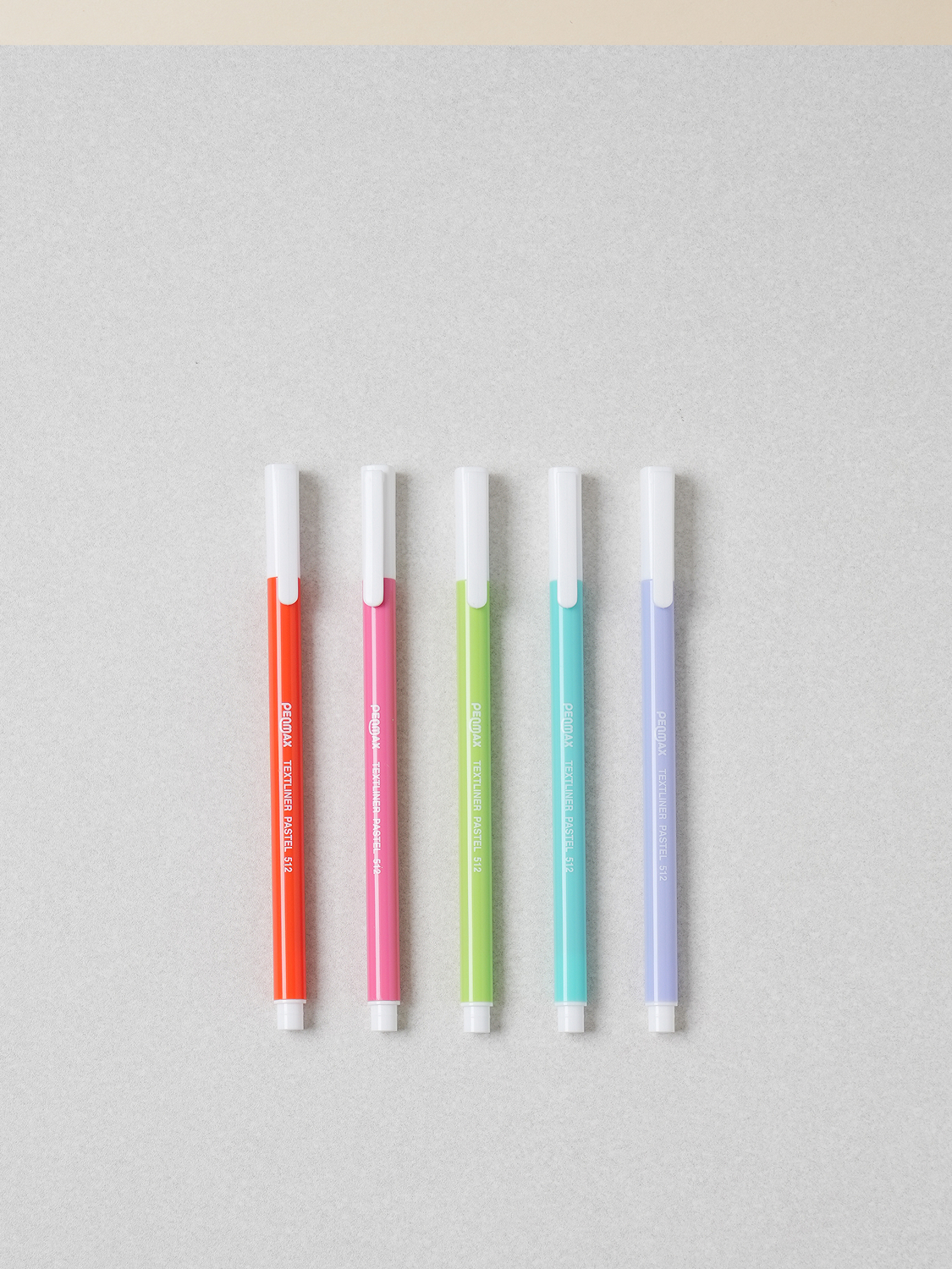 Slim pastel highlighter 5 pieces, 2 mm basic