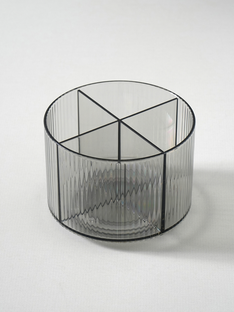 Chic rotating round beauty organizer 4 pieces