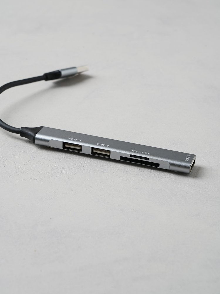 Hwaseong Eleccom USB-A 3-port hub + SD card reader