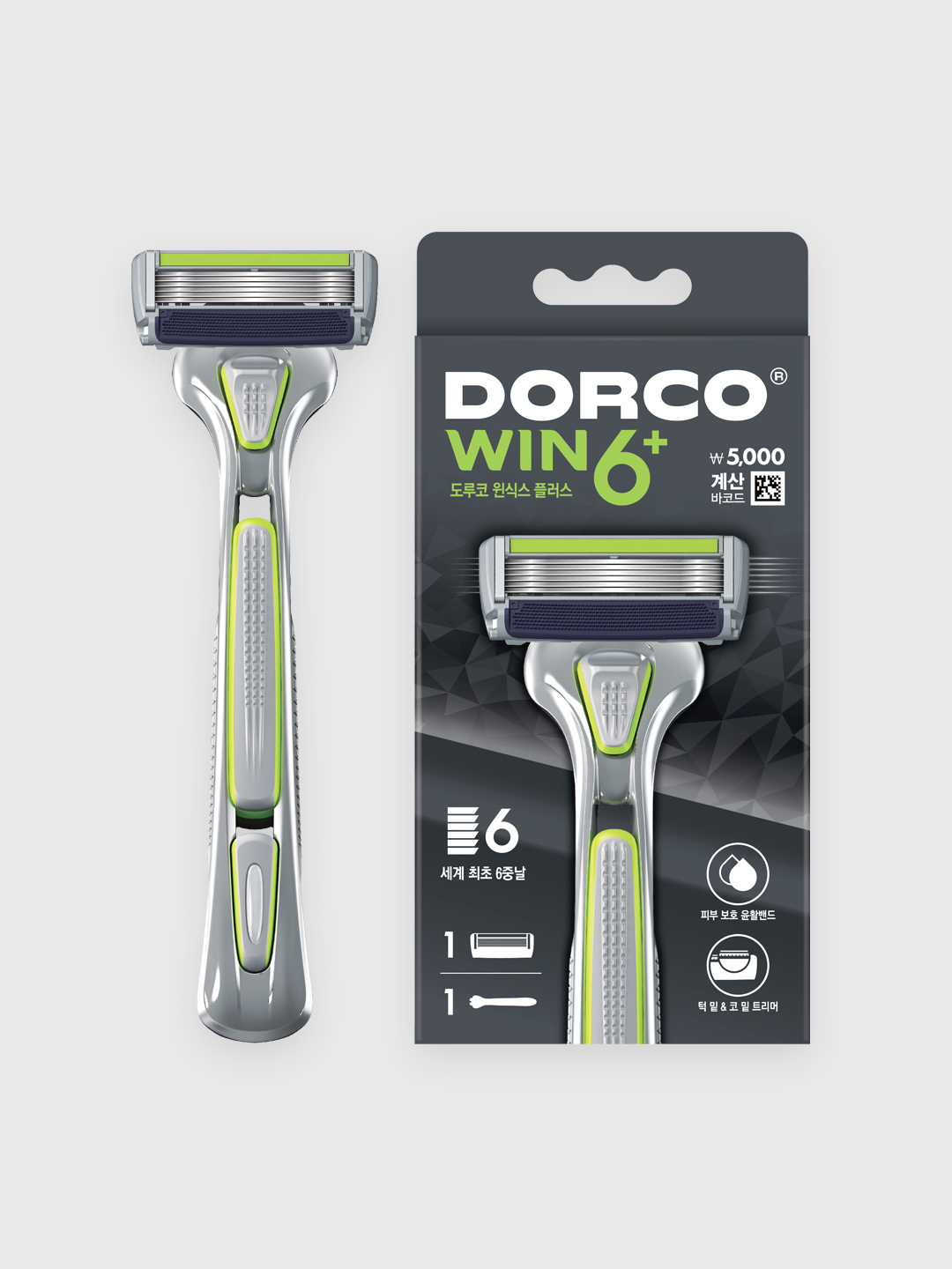 Dorco WIN6 Plus System Razor 1 pack