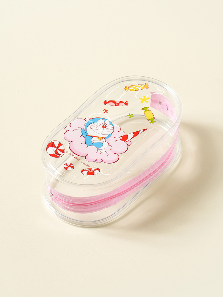 Doraemon transparent oval pouch medium size candy