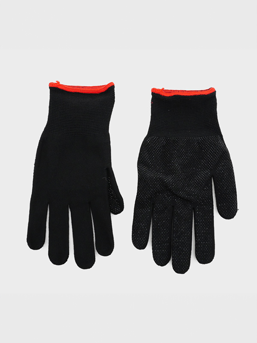 Cotton Non-Slip Gloves M Black