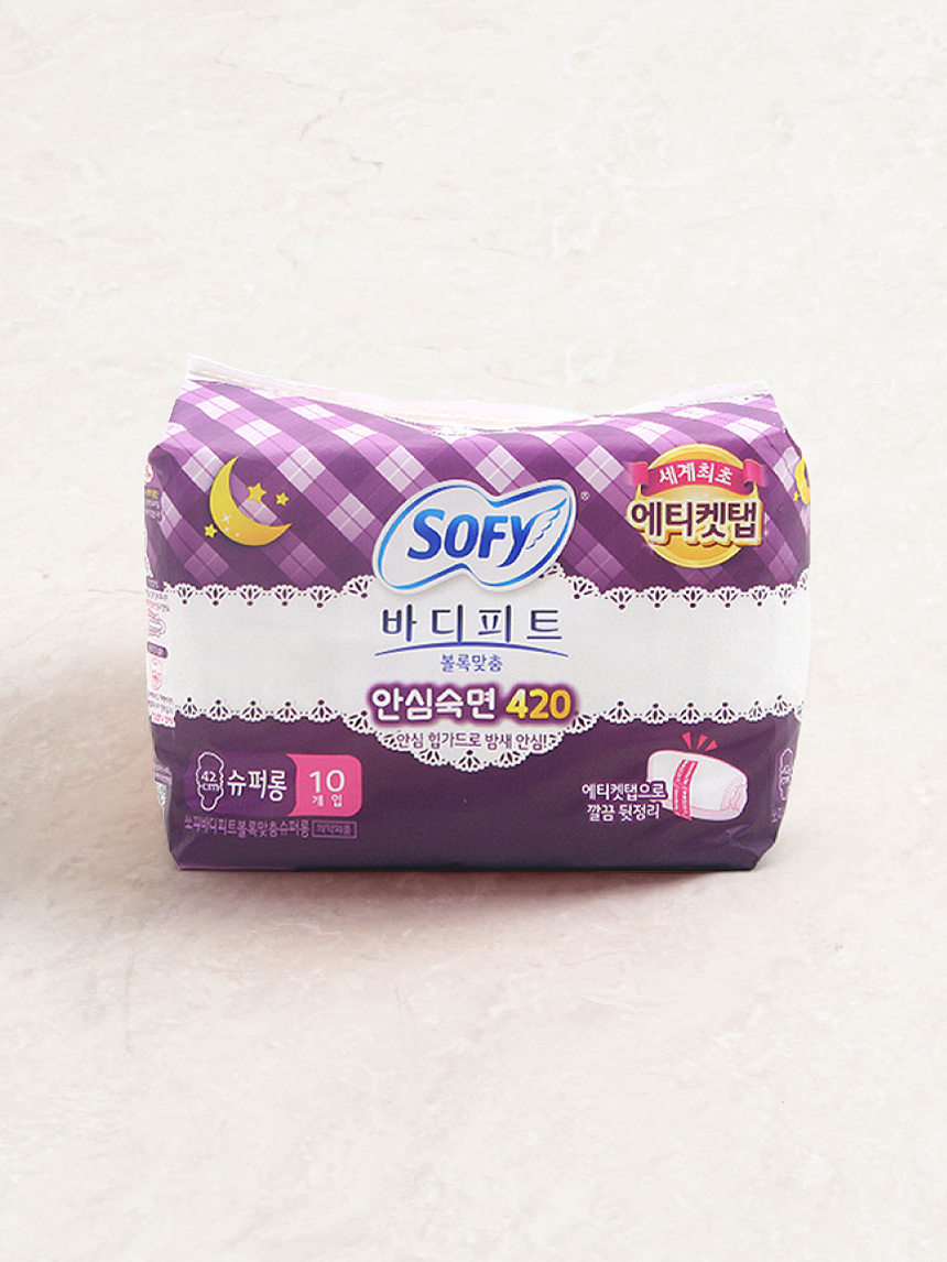 Body fit convex fit safe sleep super long 10 sheets