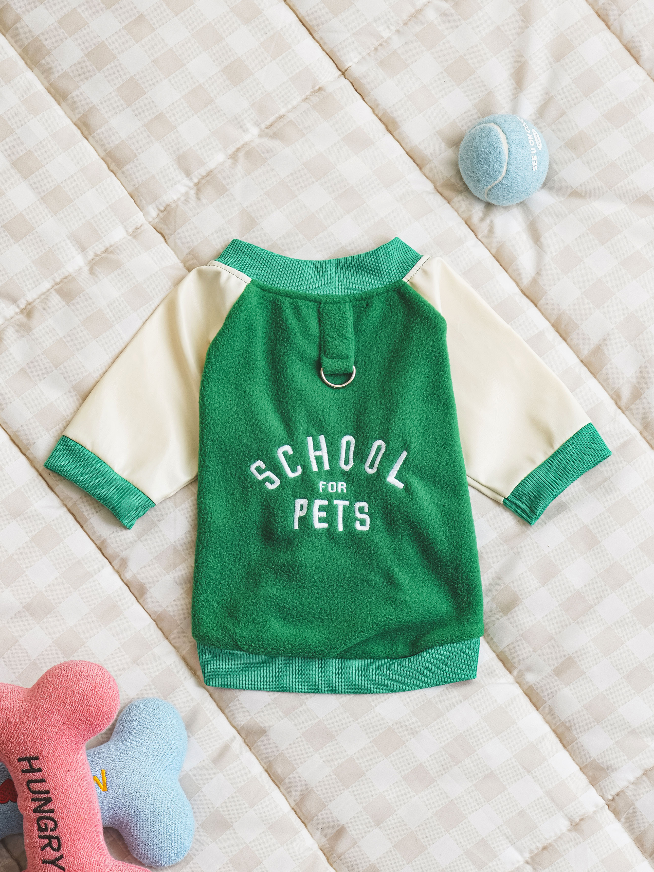 [Pet] Baseball Jumper L Green