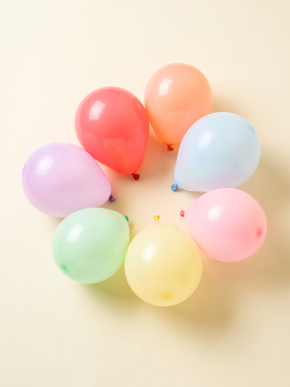 Party balloons 13 cm, 25 pieces, pastel